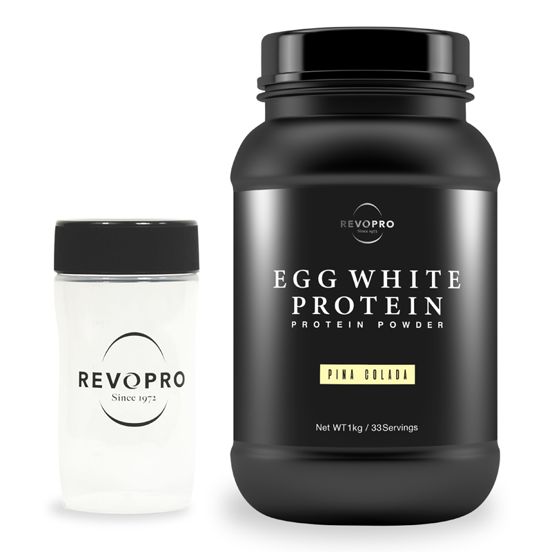 REVOPRO®エッグホワイトプロテイン プレミアム チョコレート味(ボトル) + シェーカーセット